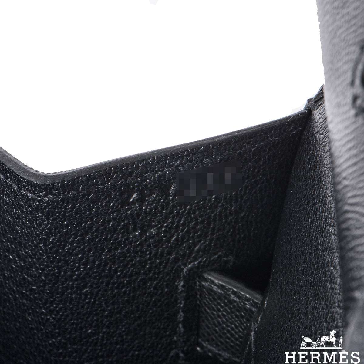 Hermès Birkin 25 Noir (Black) Sellier Veau Madame Palladium